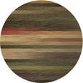 thumbnail image 1 of Ahgly Company Machine Washable Indoor Square Transitional Copper Brown Area Rugs, 3' Square, 1 of 7