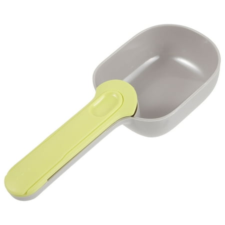GOOHOCHY 1Set Pet Feeding Spatula with Sealable Bag Clip Mini Spatula Shape 7.86X3.14X1.57in