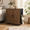 Walnut and Black, variant on Unipaws Extra Large Cat Litter Box Enclosure, Tall Wooden Cabinet with Charging Station for Self-Cleaning and Automatic Litter Boxes, Dog Proof Hidden Cat House for Top Entry Litter Box, White Oak