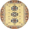 thumbnail image 1 of Ahgly Company Indoor Round Abstract Mustard Yellow Abstract Area Rugs, 8' Round, 1 of 6