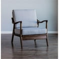 thumbnail image 2 of Pemberly Row Slate Wood Lounge Chair with Removable Cushions in Brown-Gray, 2 of 8