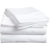 Alive Pixels Sheet Set White Solid 100% Cotton 4Pcs 15 inch Pocket 800TC (Olympic Queen, White)