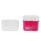 thumbnail image 2 of Caja de dentadura postiza de viaje para baño, contenedor de limpieza de dientes postizos (C) Ygjytge Cuidado Belleza, 2 of 7