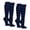 Black / Blue, variant on Womens 1 Inch Stripe Cotton Knee High Socks Black White 2 Pairs (Womens)