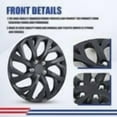 thumbnail image 5 of 16" Set of 4 Hubcaps Wheel Rims Cover with Decoration Nuts Fit 2009-2025 Toyota Corolla/2009-2014 Toyota Matrix/2023-2025 Toyota Compatible with Steel Wheels Snap on Installation(16-inch,Black Matte), 5 of 8