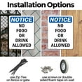 thumbnail image 3 of (2 Pack) No Food Or Drink Allowed OSHA Notice Sign 7 Inch X 10 Inch Indoor / Outdoor Rust-Free Aluminum Metal Signs for Workplace, Workshop, and Construction Site, Made in the USA, 3 of 8