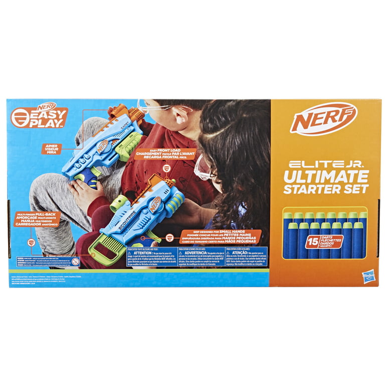 Nerf Elite Junior Ultimate Starter Set for Boys and Girls with 2 Kids Toy  Blasters and 15 Darts