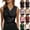 Black, variant on Womens Solid Color Sleeveless Lapel Satin Elegant Button Up Small Blazer Top Coat Summer Womens Tops Dressy Casual