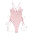 thumbnail image 3 of asdoklhq Swimsuits for Women Plus,Women One-Piece Bikini Solid Color Swimwear Swimsuit Beachwear Set, 3 of 8