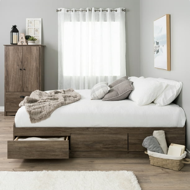 Prepac King Mate S Platform Storage Bed With 6 Drawers Com Prepac King Mate S Platform Storage Bed, Prepac Sonoma Black King Platform Storage Bed With 6 Drawers