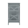 thumbnail image 5 of Linon Campbell Single Door Glass Front Cabinet with 3 Shelves, Gray Finish, 5 of 14