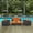 Orange, variant on Convene 5 Piece Outdoor Patio Sofa Set Espresso Beige EEI-2158-EXP-BEI-SET
