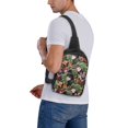 thumbnail image 5 of Sigee Watercolor Tropical Flowers for Dual Pocket Sling Backpack Hiking Daypack Multipurpose Cross Body Chest Bag, 5 of 8