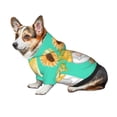 thumbnail image 7 of Fotbe Sunflower Gnomes5 Print Small Dog Sweater Hoodies Pet Grey Hooded Soft Fleece Sweatshirts with Pocket Fall Winter Puppy Cat Sweaters Warm Clothes-Medium, 7 of 7