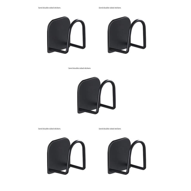 Injueey Estante de almacenamiento de cocina, toallero de acero inoxidable montado en la pared, soporte de organización sin perforaciones para el hogar, Type5 NO5 Injueey CBP032451