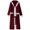 Wine, variant on NARABB Men's Pajamas Set Winter Thickening And Lengthening Flannel Warmth Beibei Velvet Couple Pajamas Bathrobe Mens Homewear Set Sleepwear Set