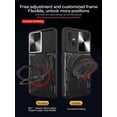 thumbnail image 2 of Case for Samsung Galaxy A71 5G,Military Grade Flashing [Built-in Kickstand] Magnetic Rotate Ring Holder Heavy Duty TPU+PC Shockproof Protect Phone Case for Samsung Galaxy A71 5G (Black), 2 of 11
