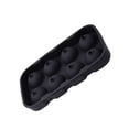 thumbnail image 2 of Molde de silicona Molde de bola de hielo redondo de 8 cavidades Molde para hacer cubitos de hielo para frutas Bandeja para hacer bricolaje Utensilios para hornear, Negro Jumpingount HA004937-02, 2 of 7