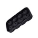 thumbnail image 2 of Molde de silicona redondo de 8 cavidades para hacer cubitos de hielo de frutas, negro Irene Inevent HA004937-02, 2 of 2