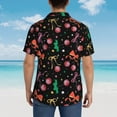 thumbnail image 4 of Pofeuu Disco Mirror Ball Print Hawaiian Shirt for Men Sleeves Casual Button Down Summer Beach Dress Shirts T-Shirts,X-Large, 4 of 7