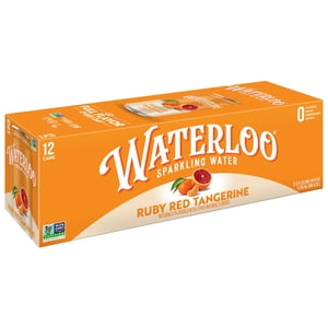 Waterloo Ruby Red Tangerine Sparkling Water, 12 fl oz, 12 Pack