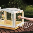 thumbnail image 5 of Portable Outdoor Birdcage Adjustable Shoulder Strap Opposite Direction Horizontal Wire Mesh Parrots, 5 of 8