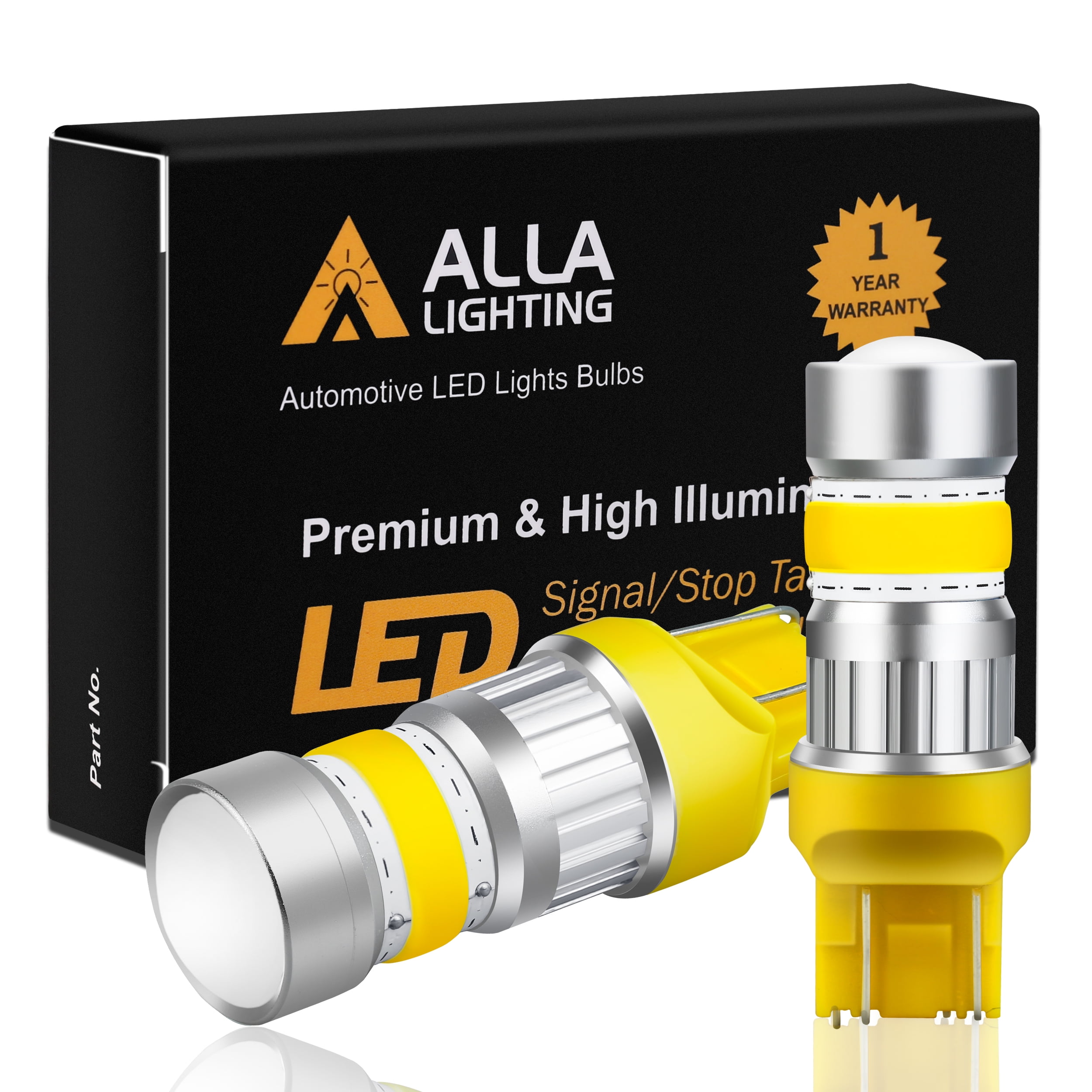 Alla Lighting 2800lm 7440 7443 7444NA LED Turn Signal Lights Bulb
