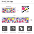 thumbnail image 3 of Yayeee Faucet Mat for Kitchen Sink 30" Diatomite Long Splash Guard Pad, Red Retro Shapes, 2 Pack, 3 of 7