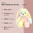thumbnail image 2 of Mon Ami Mini Rainbow Bunny Plushie - Juguete de peluche de 8 "" para niños Juguete de peluche de conejito suave y tierno Lindo regalo de Pascua o cumpleaños Juguete abrazable Adorable juguete de peluc, 2 of 5