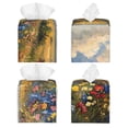 thumbnail image 2 of Sikiie Vibrant Wildflower Meadow Leather Tissue Box Cover Square, tissue box holder - 5.2”x5.2”x5.2”, 2 of 7