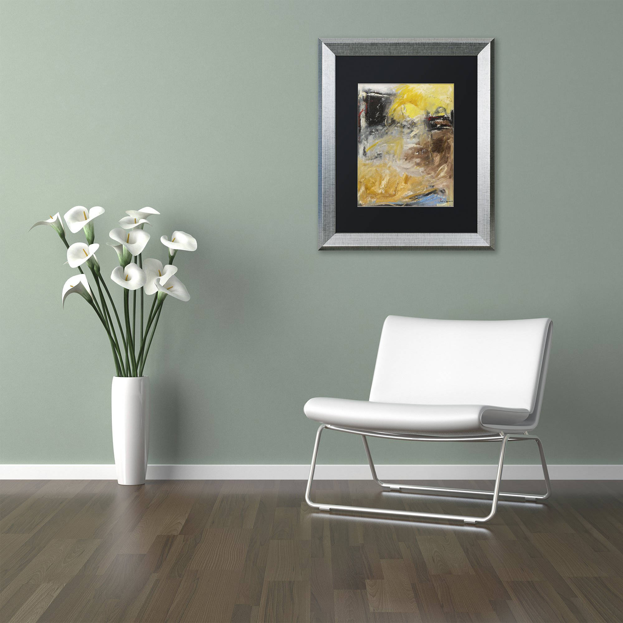 Trademark Fine Art "Minh'alma" Canvas Art by Joarez, Black Matte, Silver Frame
