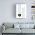 thumbnail image 2 of Canvas Wall Art - Tom Quartermaine 'Black and White Modern Minimalist Geometric 2' Wall Art for Living Room, Bedroom, or Office Décor by Trademark Fine Art - 14 x 19 Inches, 2 of 4