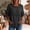 A1 Black, variant on Linen Tops for Women 3/4 Sleeve Lace Patch Casual Cotton Gauze Shirt Vintage Trendy Blouse Round Neck Loose Fit Tunic Outfits Beach Vacation 2026 Blue XXL