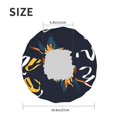 thumbnail image 4 of Kdxio Sunflower Welcome A Print Shower Cap for Women,Elastic and Reusable,Double Waterproof Layers Bathing Hat, 4 of 6
