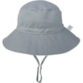 thumbnail image 3 of LinYooLi Wide Brim Bucket Hat for Kids Spring Summer Outdoor Sun Protection Headwear Baby Boy Windproof Rope Fisherman Hat, 3 of 8