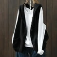 thumbnail image 2 of Gaexia Sweater Vest Women,Hooded Knit Vest Cardigan for Women Casual Sleeveless Outerwear With Front Pockets Fall and Winter Fashion Wear, 2 of 4