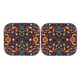 thumbnail image 7 of Disketp 2 Piece Colorful Mexican2 Pattern Windshield Sunshades,Folding Windshield Sun Shade For Car Suv Trucks Sedan,Blocks Uv Rays Sun Visor Protector-Medium, 7 of 7