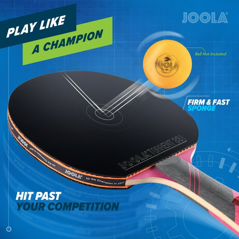 JOOLA Omega Series Speed Table Tennis Racket, Flared Handle.