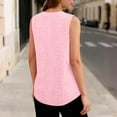 thumbnail image 3 of Bixock Summer Women Tops,Tank Tops for Women,Blouse for Women Solid Color V Neck Cami Top Eyelet Detail Sleeveless Casual Loose Lightweight Soft Wear Shirts, 3 of 6