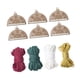 thumbnail image 2 of Adornos navideños, 6 piezas, decoración navideña con agujero, decoración para de Navidad, manualidades de madera para sala de estar y dormitorio, 2 of 9