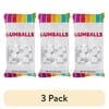 (3 pack) Hilco White Tutti Frutti Gumballs, 8 oz Regular Size Chewing Gum