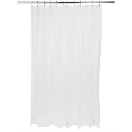 Bath Bliss Shower Liner - Frost Clear (Best Shower Curtain Liner With Magnets)