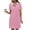 Pink, variant on Bpmpbo Women’s Polo Short Sleeve Dresses Solid Color V Neck Summer Tennis Golf Mini Shirt Dress with Pockets Casual Vacation Short Dresses