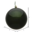 thumbnail image 2 of Ornamento Vickerman Bola de Caramelo Verde Musgo 4 cm Paquete de 6, 2 of 6