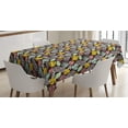 thumbnail image 1 of Tropical Tablecloth, Tropical Jungle Elements as Cluster of Forest Leaves Nature Theme Illustration, Rectangular Table Cover for Dining Room Kitchen, 52 X 70 Inches, Multicolor, by Ambesonne, 1 of 3