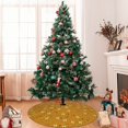 thumbnail image 7 of Rateoe Honey Bee Gnomes Print Christmas Tree Skirt 30" for Xmas Holiday New Year Party Circle Tree Mat Ornaments Decoration, 7 of 7
