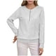 thumbnail image 2 of Chaqueta deportiva,Blusa holgada de manga larga con cuello redondo para mujer, mezcla de poliéster de color liso, cómoda para uso diario y trabajo, sopatenor, 2 of 8