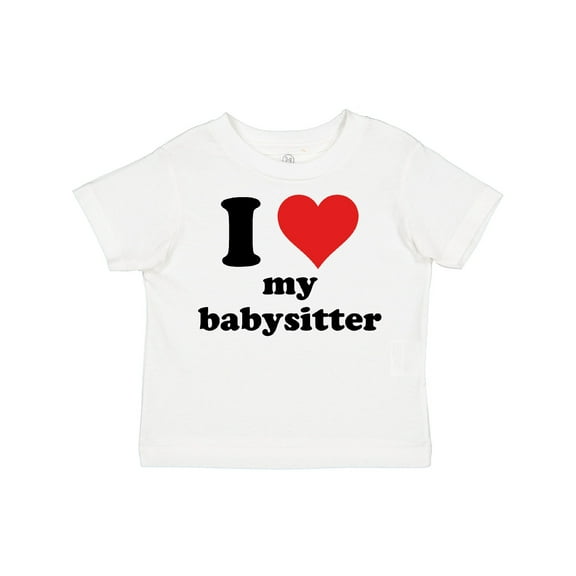 Inktastic I Heart My Babysitter Boys or Girls Toddler T-Shirt