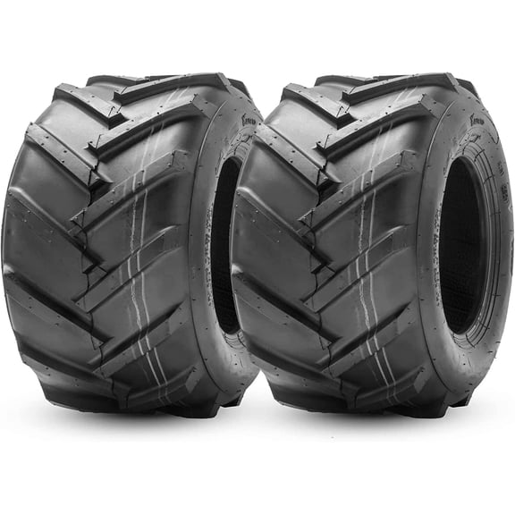 HALBERD 4PR 24x12.00-12 Lawn Mower Tires Super Lug Tractor Tires Great Traction for Garden Tractors Riding Mower Excavators Set of 2