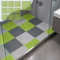 thumbnail image 4 of LACKUST Interlocking Drainage Mats 10 Pack Non-Slip PVC Floor Tiles Waterproof Modular for Bathroom Garage Workshop, 4 of 8